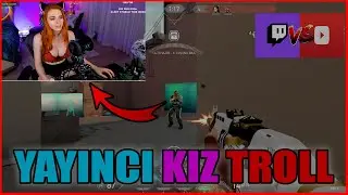 KIZ YAYINCIYI GHOSTLADIK (TİLT ETTİK) VALORANT YAYINCI TROLL