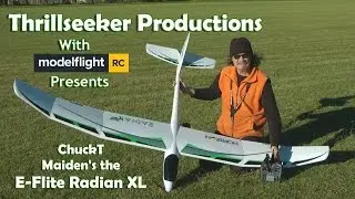 E-Flite's Radian XL Glider's Maiden Flight with ChuckT