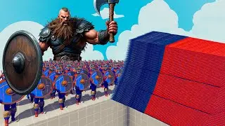 200x VIKING + 1x GIANT vs EVERY GOD - Totally Accurate Battle Simulator TABS