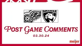 Dylan Larkin, David Perron, Derek Lalonde - Post Game | March 30 @ FLA