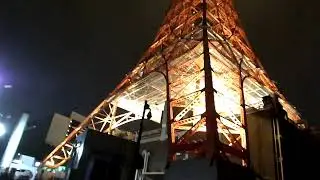 夜から前乗り　夜の東京タワーは赤くライトアップされて綺麗でしたね～～(^^♪