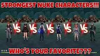 Strongest Nuke 5★ Characters! Childe vs Hu Tao vs Yelan vs Wanderer vs Nilou vs Alhaitham Showcases!