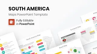 South America Maps PowerPoint Template l Google Slides, Keynote