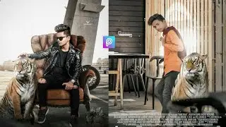 PicsArt Tiger Photo Editing Tutorial in Picsart Step by Step in Hindi - MR Editz