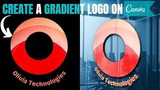 How to Create a Gradient Logo on Canva (Photopea Mockup)