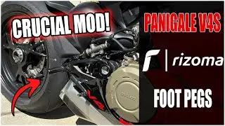 Ducati Panigale V4S Rizoma Footpeg Install! Stock Pegs are Garbage!