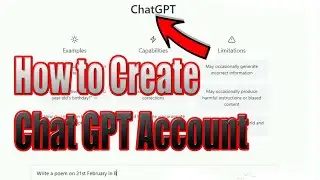 How to create a chat GPT account - How to open chat gpt account