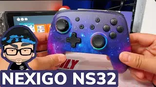 NEXIGO NS32 Nintendo Switch Pro Controller | Zero Drift, Turbo, & RGB Lights