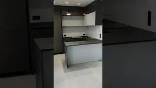 Кухня с гола профилем, кухня с тонкой столешницей, кухни на заказ, кухня краска