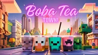 The ULTIMATE Boba Tea Town Map in Minecraft!