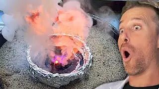Strong oxidizers are scary. (KmnO4 and glycerine react)