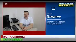 100 ta savolga 100 ta javob.