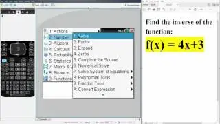 Alg2: Inverse Functions (TI-nSpire CX CAS)