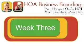 HOA Business Branding - Write the Book Week Three - Gomboc.me