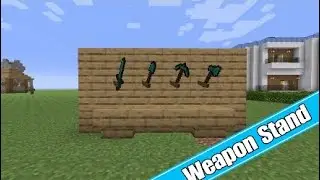Minecraft Weapon Stand Build