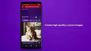 Low rank adaptation (LoRA) on an Android phone