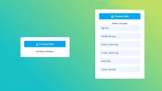 File Upload in Html Css and Javascript