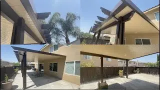 Newport Solid Non Insulated Alumawood Patio Cover Complete Build