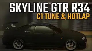 Nissan Skyline GTR R34 HIGHWAY TUNE! - C1 Hotlap in Midnight Racing Tokyo (Roblox)