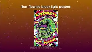 Non Flocked Blacklight Posters - Distributed by Black Ball Corp.