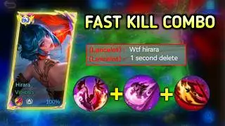 HIRARA ONE HIT COMBO BUILD 2026 | BEST BUILD & EMBLEM TOP 1 GLOBAL HIRARA GAMEPLAY - MLBB