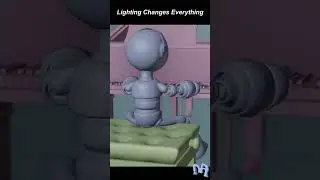 Lighting A 3D Scene In Blender #cglighting #shorts