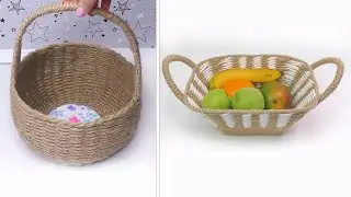 Home ideas // How to make wicker baskets