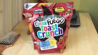 Trying out n reviewing the LIMITED Edition SPICY Cinnamon Toast Crunch cereal :P