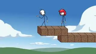 Генри стикмен играет в майнкрафт
