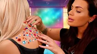 ASMR Girl in Class Bedazzles Your Back 💎 hair play, gentle tapping, personal attention roleplay
