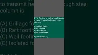Civil engineering mcq's qst.no.116