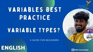 UiPath | Variables Best Practice | Types of Variables | English | Yellowgreys