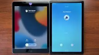 Apple iPad 2018 vs Samsung Galaxy Tab A7 2020 Cellular Incoming Call (iPadOS 15 vs Android 11)