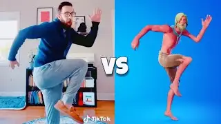 The Flow emote.! Real life VS Emote Fortnite Battle Royale!!