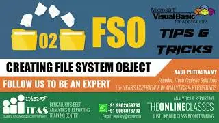 VBA TIPS AND TRICKS - ENGLISH | 02 FSO - CREATING FILE SYSTEM OBJECT