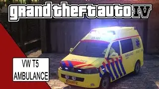 GTA 4 Vw T5 Ambulance blue light run