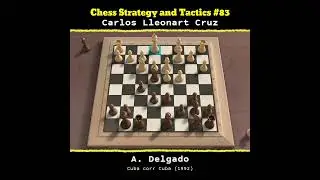 Chess Strategy and Tactics #83 | Carlos Lleonart Cruz Vs A. Delgado #catur #chess #game #games #dgt