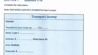 Transport Survey | IELTS Listening