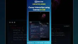 Cursor Interaction using Canvas in CSS! #css #html #javascript #js #cssbeginners #data #ai #ml