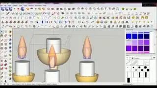 how to make candle light using v ray rendering on google sketchup