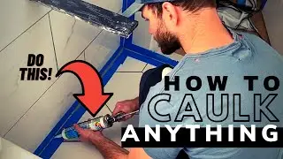 Bathroom Caulk - How to Caulk tile floor, tile walls, toilet, shower, shower niche, shower curb, etc