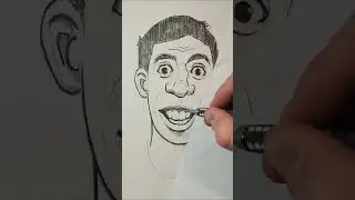 Funny Portrait Drawing. 