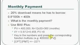 CFA Video: Mortgage Balance Using BAII Plus Calculator
