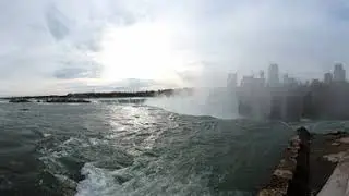 Visiting Niagara Falls [7k60 Upscaled 360 VR Footage]