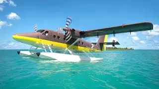Maldives seaplane flight in VIP aircraft (AMAZING views)