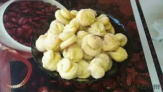 Быстрая выпечка к чаю на кефире. Сахарное печенье