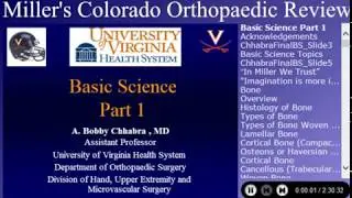 miller review orthopedic course - BASIC SCIENCES- Part 1