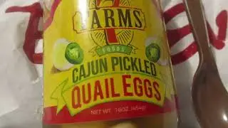 7 Farm Foods Cajun Pickled Quail Eggs #quail #quaileggs #pickled #cajun #pickledquaileggs #7farm