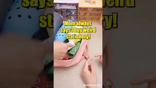 Mom always says I buy weird stationery!