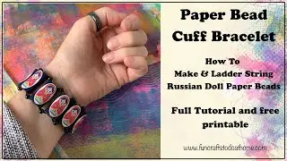 Paper Beads ||🏮|| Russian Doll Design || 💕 || Easy With My Free Printable Design ||❤️||